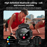 Rugged Sport Smart Watch ATTACK-GT Bluetooth Calls Colorful Waterproof Military Smartwatches with Flashlight for Phone