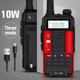 1PC  Uv 10R Professionele Walkie Talkies High Power Dual Band 2 Way Cb Ham Radio Hf Transceiver Vhf Uhf Bf UV-10R Nie