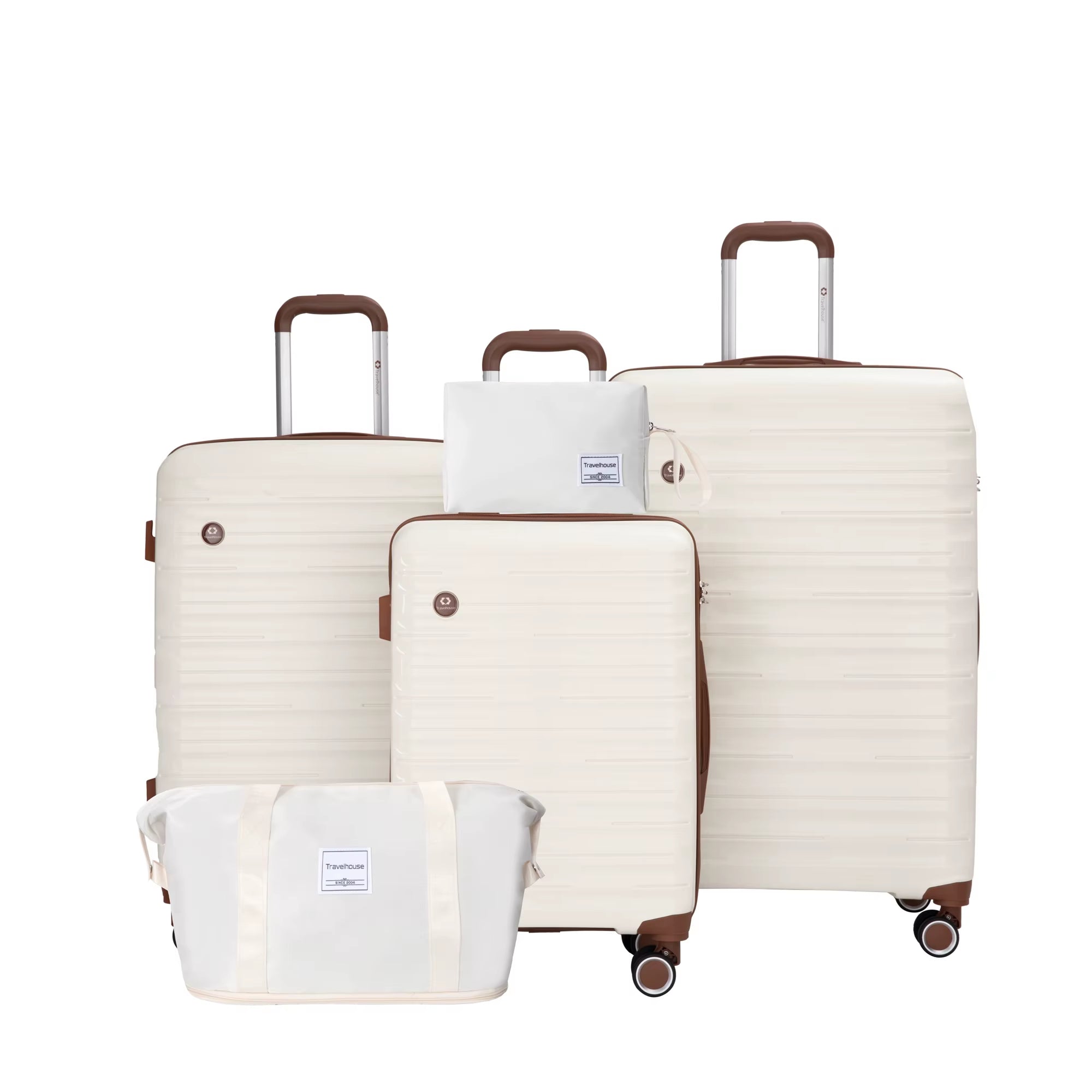 Luggage Sets 5 Piece,Suitcases with Double Spinner Wheels and TSA Lock,Hardcase 3 Set Luggage with Travel Duffle Bag