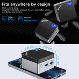 Gmktec KB5 Mini PC Intel Celeron N5105 Windows 11 Pro 4K Mini PC DDR4 8GB RAM 128GB ROM Wifi5 BT4.2 Desktop Computer Work