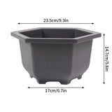 Rectangular Bonsai Training Pots Plastic Flowerpot with Drainage Tray Succulent Plants Pot Bonsai Plants Growing Pots Home Decor