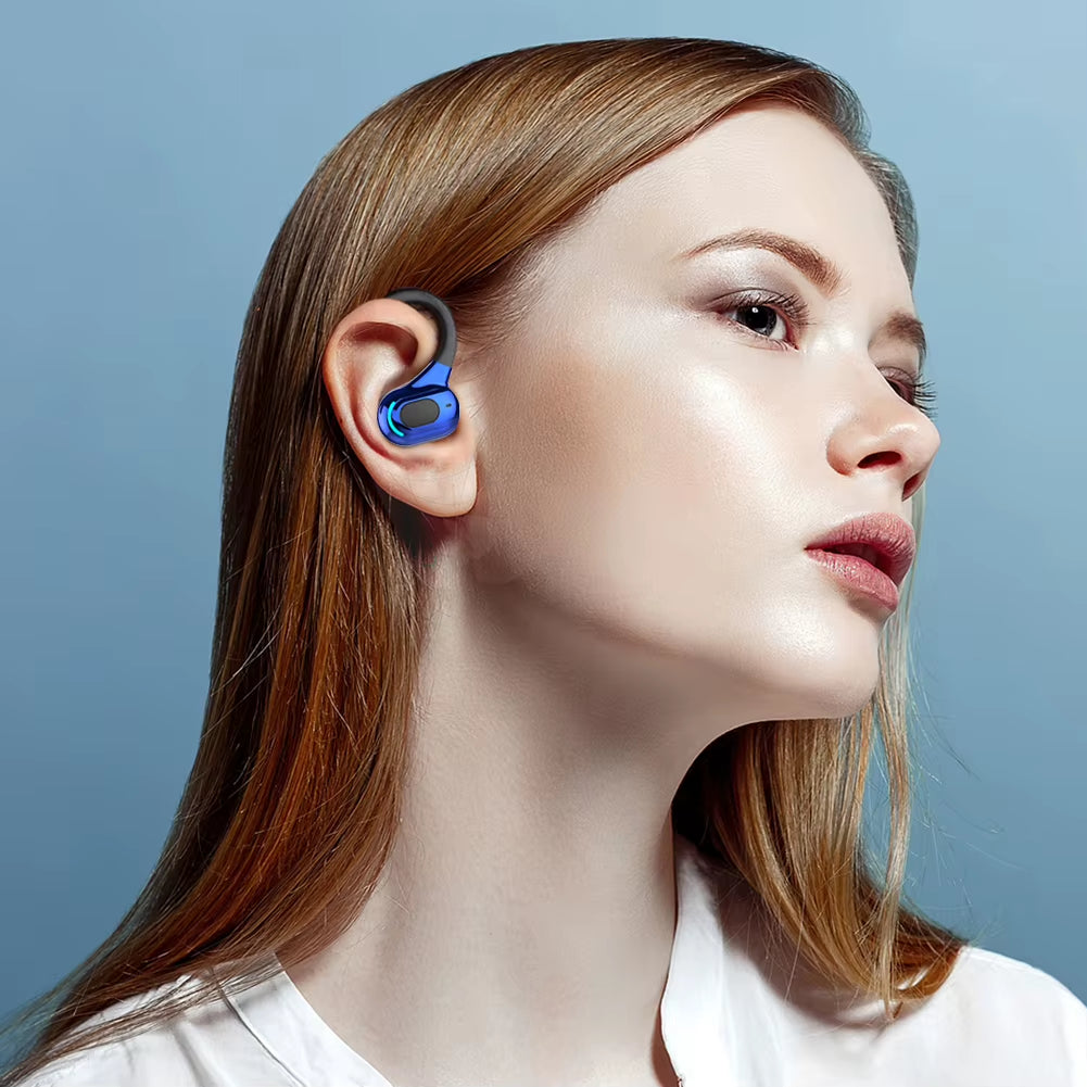 Waterproof Hanging Ear Earbuds Bluetooth-Compatible Wireless Business Headset