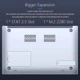 New N5095 Laptop 15.6 Inch IPS Screen 16GB RAM  Celeron 11Th N5095A Netbook Windows 10 11 Pro Office Notebook Pc Portable