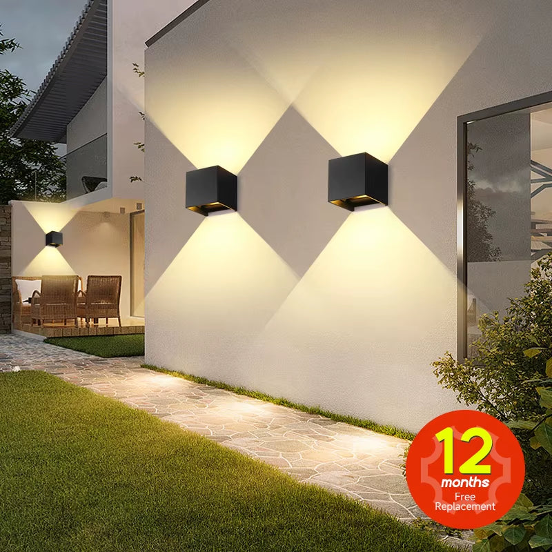 Wall Light Waterproof Exterior Aluminum Garden Street Outdoor LED Light Courtyard Lamp Lustre Porch Home Appliances Facade Lamp