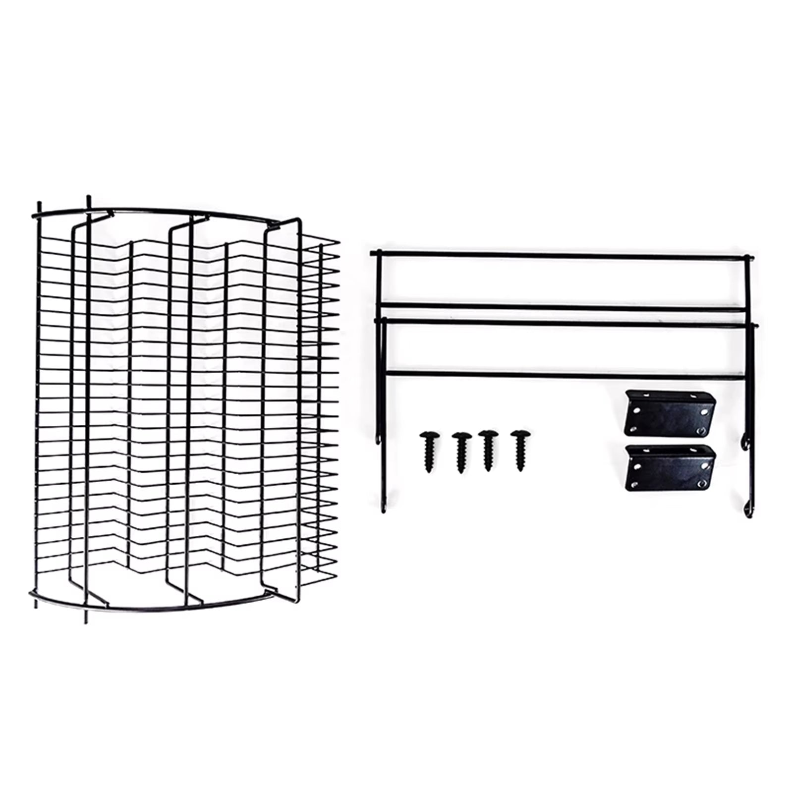 Kitchen Pull down Cabinet 3 Tier Spice Rack Organizer Metal Storage Shelf Stand