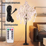 Cherry Blossom Tree Light, 6Ft Lighted Trees for Decoration Inside, 450 LED Lights Cherry Blossom Tree Artificial Warm Light