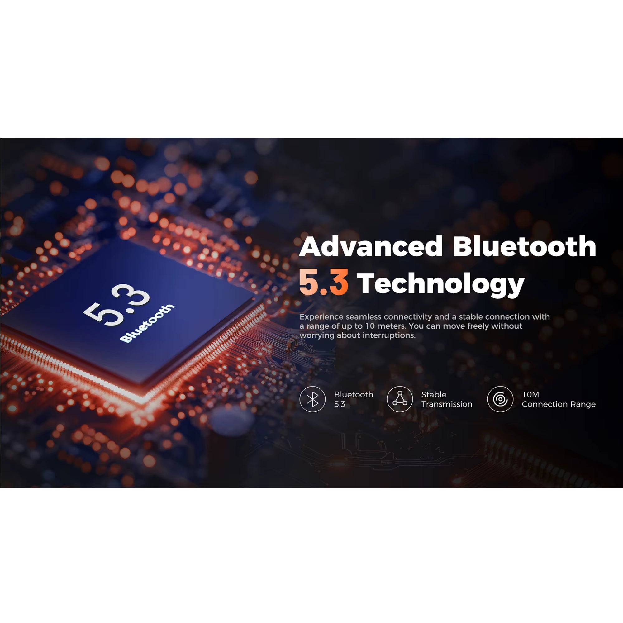 Powergo Wireless Speaker, IP67 Waterproof, Sound with Punchy Bass Bluetooth 5.3 24H Playtime Dual-Speaker Portable Stereo