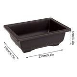 Rectangular Bonsai Training Pots Plastic Flowerpot with Drainage Tray Succulent Plants Pot Bonsai Plants Growing Pots Home Decor