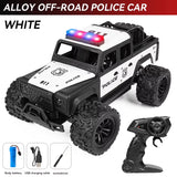 1:16 Alloy High-Speed Off-Road Police RC Truck with 2.4G Remote Control , Music & Bright LED Lights – Outdoor Toy Car for Kids