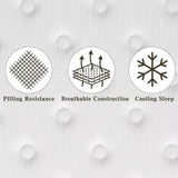 Full Size Mattress, 12 Inch Double Bed Mattress in a Box with Memory Foam and Pocket Spring for Medium Firm Feel, Fib，Customized