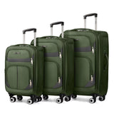 Softside Luggage Expandable 3 Piece Set Suitcase Upright Spinner Softshell Lightweight Luggage Travel Set 20Inch 24Inch 28Inch