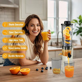 Hobsir Juicer Machines 3.1-Inch Cold Press Juicer Masticating Slow Juicer Machines for Vegetables and Fruits Easy to Clean High