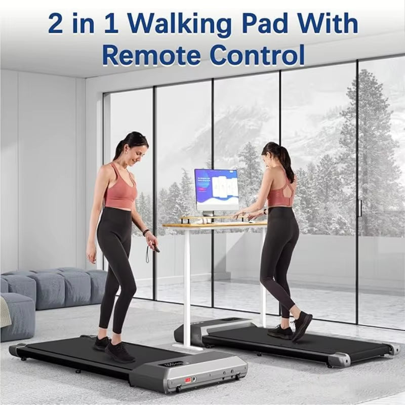 300Lbs Treadmill for Home 2.5HP Treadmills Walking Pad LCD Digital Data Display 2In1 Walking Running Fitness Exercise Machine