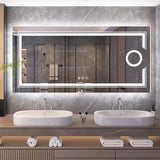 LED Mirror Bathroom Wall Mounted Magnifying Mirror for Washroom Toilet Shower Vanity Makeup Shaving Mirrors