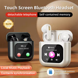 Touch Smart Wireless Bluetooth Earphones with Long Battery Life and Noise Reduction Bluetooth Sports Earphones with 8GTF Card