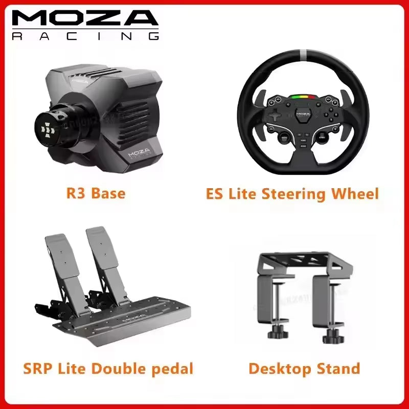 R3 Racing Wheel and Pedals for PC 3.9 Nm of Torque Continuously Output Fully Compatible with Mainstream Games