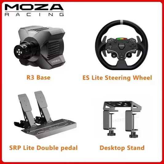 R3 Racing Wheel and Pedals for PC 3.9 Nm of Torque Continuously Output Fully Compatible with Mainstream Games