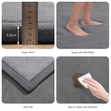 Huloosleep 1.3" Thick Large Tatami Carpet Baby Play Mat Non-Slip Soft Crawling Mat for Living Room Kids Yoga Mat Nursery Rug