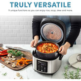 6-Cup Uncooked /12-Cup (Cooked) Slow Cook Rice Cooker with Lift-Out Pot Handles and Silicone Storage Lid Pfas-Free Ceramic Coat