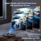 4K Projector 1080P Full HD Smart HD LED 5G Wifi Bluetooth 12000L HDMI USB Android Home Theater