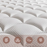 Mattress, 14 Inch Mattress in a Box, Innerspring Hybrid with Cooling Gel Memory Foam And, Customized