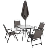 NEW Albany Lane 6-Piece Folding Dining Set, Multiple Colors (Grey)