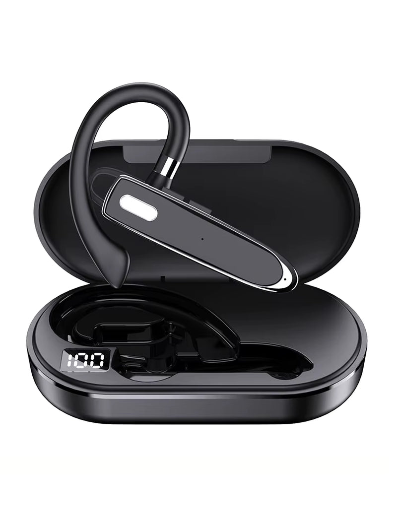Bluetooth Headset Wireless Hands-Free Phone with Mic Hands-Free Earphones with 8 Hours Talk Time for Trucker Sports Riding
