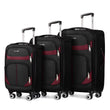 Softside Luggage Expandable 3 Piece Set Suitcase Upright Spinner Softshell Lightweight Luggage Travel Set 20Inch 24Inch 28Inch