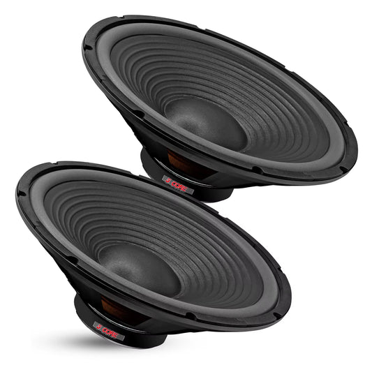 15" Subwoofer Speaker Pair 450W MAX PA DJ Replacement Audio Sub Woofer 8Ohm Bass Driver