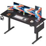 Height Adjustable Electric Standing Desk with Memory Presets and Storage Bag for Home Use