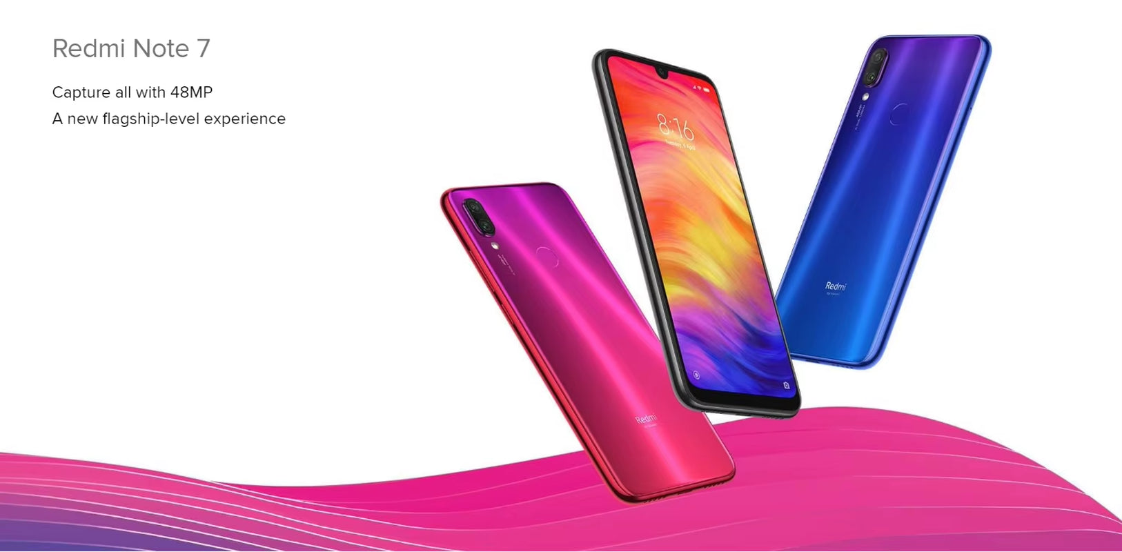Original  Redmi Note 7 PRO Smartphone 6GB 128GB Snapdragon 660AIE Android Mobile Phone 48.0MP+5.0MP Rear Camera Cellphone