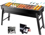 Portable Charcoal Grill 24'X13'X9', Lightweight Folding BBQ for Camping, Hiking, Picnics & Travel