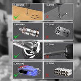 21V Cordless Power Drill and Impact Screwdriver Set with 1500mAh Li-Ion Battery, 25+1 Torque Settings, 45N·m Torque Output