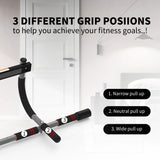 Pull-Up Bar for Door Frame Adjustable Portable Upper Body Fitness Workout for Home Gyms