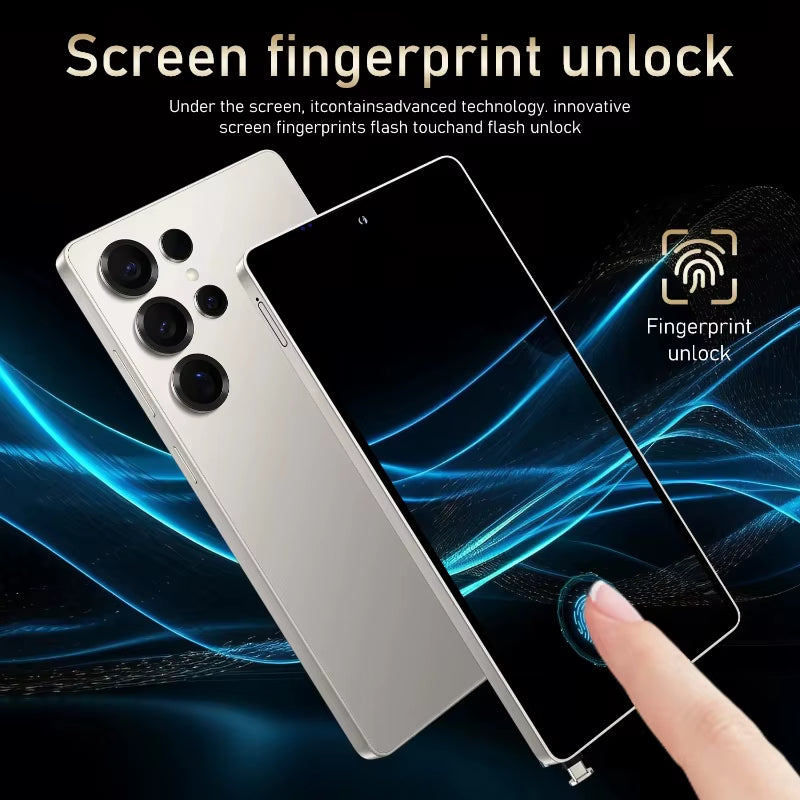 Global Vision X26 Pro Max Smartphone Android 12 8GB RAM 512GB ROM 6.8 Inch Phone 1920X1080Hd 48MP 5G Network Mobile Phones