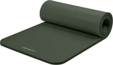 Retrospec Solana Yoga Mat 1" Thick W/Nylon Strap for Men & Women - Non Slip Exercise Mat for Home Yoga