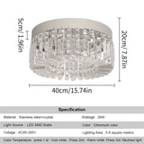 Crystal Ceiling Lamp Living Room Gold Luxury Modern Chandeliers Decoration Led Ceiling Lights Lighting Fixture Diameter 40 50Cm