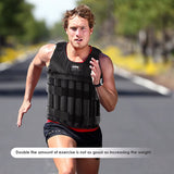 20Kg 50Kg Loading Weighted Vest Adjustable Exercise Training Fitness Jacket Gym Workout Boxing Vest Sand Fitness Waistcoat