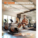 Magnetic Water Rowing Machine for Home Use with Bluetooth App Support Heavy-Duty Rowing Machine for Taller Athletes Comfortable
