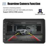 10.1 Inch 4+64GB Rotatable IPS Touchscreen Single 1 DIN Car Stereo Wireless Apple Carplay Android Auto FM Bluetooth GPS