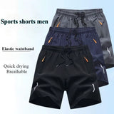 Sports Shorts Man Summer Ice Silk Beach Pants Casual Loose Thin Basketball Running Gym Clothing Shorts Sweat Wicking Hygroscopic