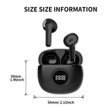 Wireless Headphones, In-Ear Headphones, with Microphone, Stereo In-Ear Headphones with LED Display