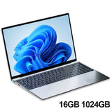 NEW 15.6" Ultra Slim Laptop 16GB RAM 2TB SSD  N3700 Notebook Gamer 1920*1080 Display Office Study Computer PC Windows11 Pro