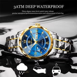 PAAZOMU Luxury Men Watches Business Top Brand Man Wristwatch Waterproof Luminous Date Week Quartz Men'S Watch High Quality+Box