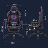 Stylish Graffiti Gamer Computer Chair Ergonomic Desk PC Chair with Lumbar Support Adjustable Swivel Gaming Chair for Home Office