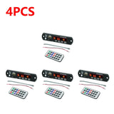 1-5PCS 5/12V MP3 Player Decoder Board USB TF FM Radio Bluetooth-Compatible 5.0 Wireless Music Player Module with Remote Control