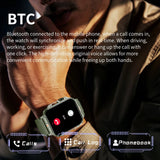 2025 Luxury Military Smart Watch Men Health Monitor Bluetooth Call Fitness Sport Waterproof Smartwatch for Xiaomi Women Android