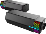 GS511 Wireless RGB Desktop Speakers, 2.0 PC Gaming Soundbar, RGB Backlight & All-In-One Control, USB Powered