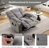 Oversized Power Lift Recliner Chair for Elderly, Electric Recliner Chair with Massage and Heating with USB Port