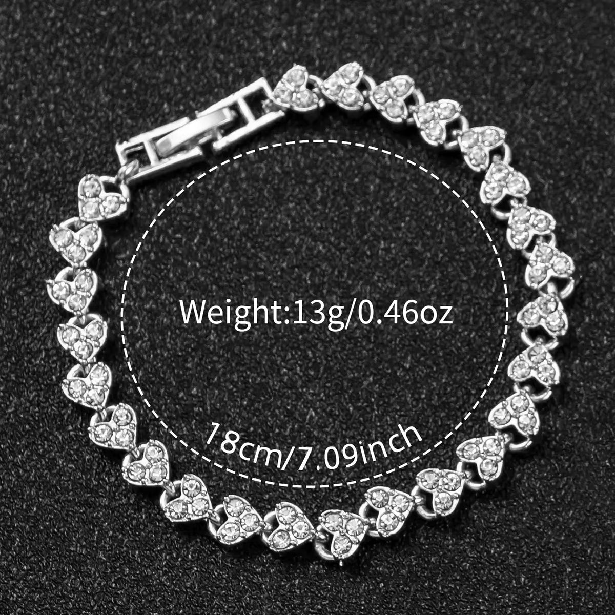 2Pcs/Set Women Stainless Steel Band Diamond Quartz Watch and Bracelet Set